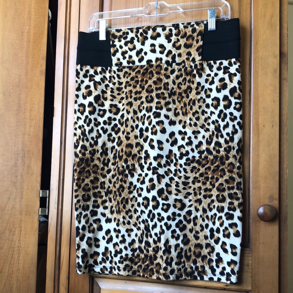 💥Animal Print Bodycon skirt